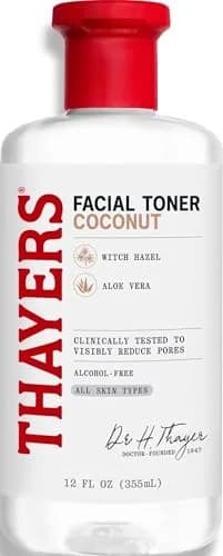 THAYERS Alcohol-Free Lavender Witch Hazel Facial Toner with Aloe Vera 355ml (12 Fl Oz) | Dermatologist Tested & Vegan — Coconut Water
