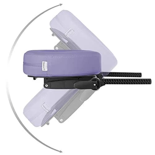 Saloniture Adjustable Massage Table Face Cradle and Pillow 3" Foam - Lavender | Fits Most Standard Portable Massage Tables thumbnail 4