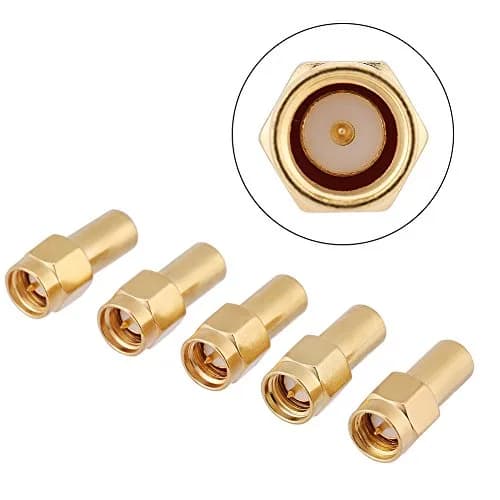 Hilitand SMA Male Coaxial Terminator 50 Ohm 2W Gold Plated | 5pcs Pack thumbnail 7