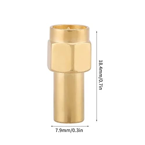 Hilitand SMA Male Coaxial Terminator 50 Ohm 2W Gold Plated | 5pcs Pack thumbnail 2
