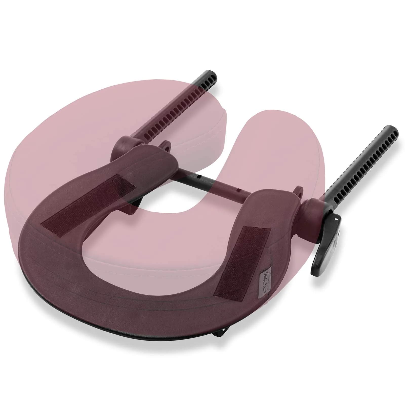 Saloniture Adjustable Massage Table Face Cradle and Pillow 3" Foam - Burgundy | Universal Fit for Portable Massage Tables - view 3