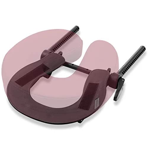 Saloniture Adjustable Massage Table Face Cradle and Pillow 3" Foam - Burgundy | Universal Fit for Portable Massage Tables thumbnail 3