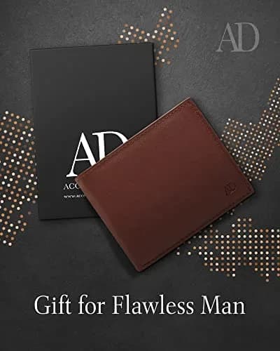 Access Denied Slim Leather Bifold Wallet for Men | RFID Blocking Card Holder with ID Window thumbnail 6