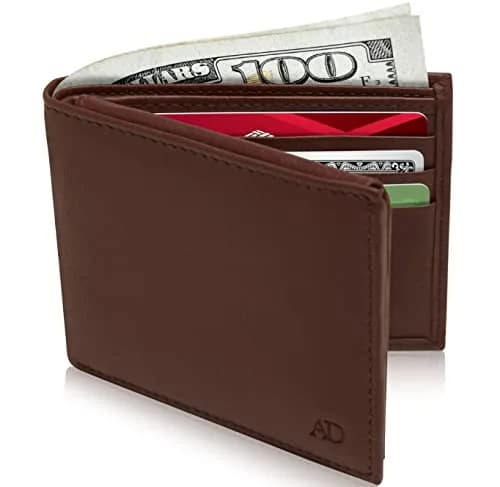 Access Denied Slim Leather Bifold Wallet for Men | RFID Blocking Card Holder with ID Window thumbnail 2
