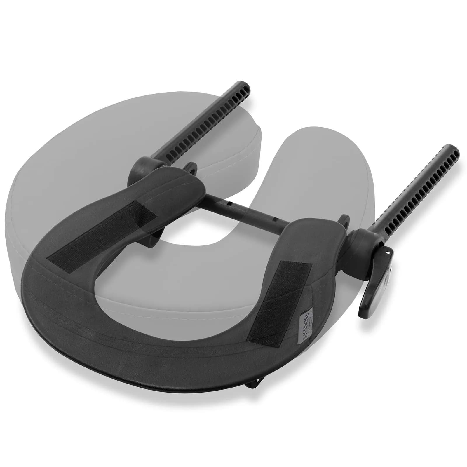 Saloniture Adjustable Massage Table Face Cradle and Pillow 3" Foam - Black | Universal Fit for Portable Tables - view 3