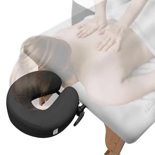 Saloniture Adjustable Massage Table Face Cradle and Pillow with 3" Foam | Fits Most Standard Portable Massage Tables thumbnail 5