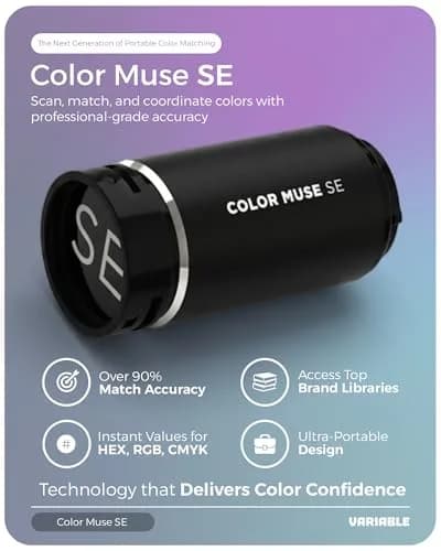 COLOR MUSE SE Colorimeter Paint Color Matching Tool with Calibration Cap | 3cm (1.18in) Device thumbnail 2