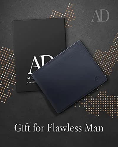 Access Denied Slim Leather Bifold Wallets For Men - Minimalist Mens Wallet RFID Blocking Card Holder With ID Window Gifts For Men thumbnail 6