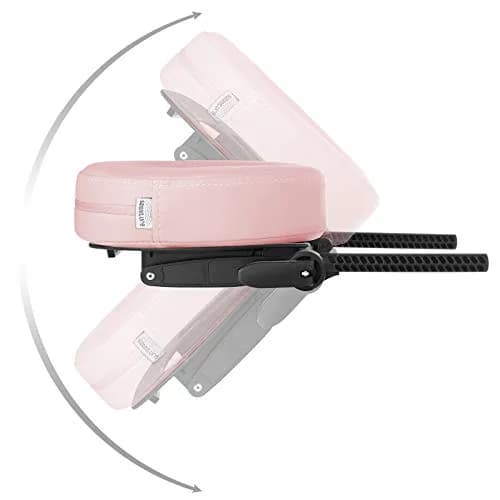 Saloniture Adjustable Massage Table Face Cradle and Pillow 3" Foam - Pink | Universal Fit for Portable Tables thumbnail 4