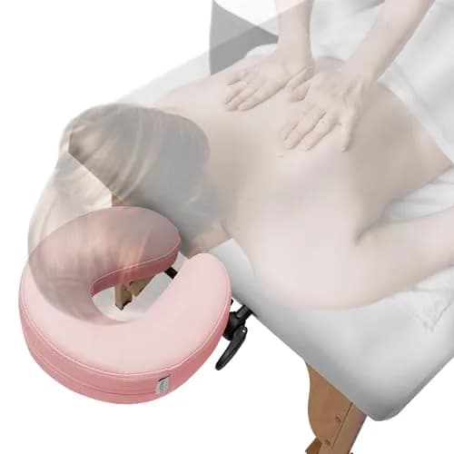 Saloniture Adjustable Massage Table Face Cradle and Pillow 3" Foam - Pink | Universal Fit for Portable Tables thumbnail 5