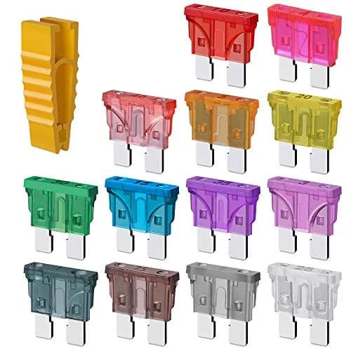 SIM&NAT Standard Blade Car Fuse Assortment 130PCS (1A-40A) | Protects Your Vehicle's Electrical System thumbnail 2