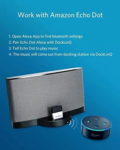 INVERY DockLinQ Pro Bluetooth 5.0 Adapter Receiver for Bose Sounddock & 30-Pin Docks | 15m Range thumbnail 4