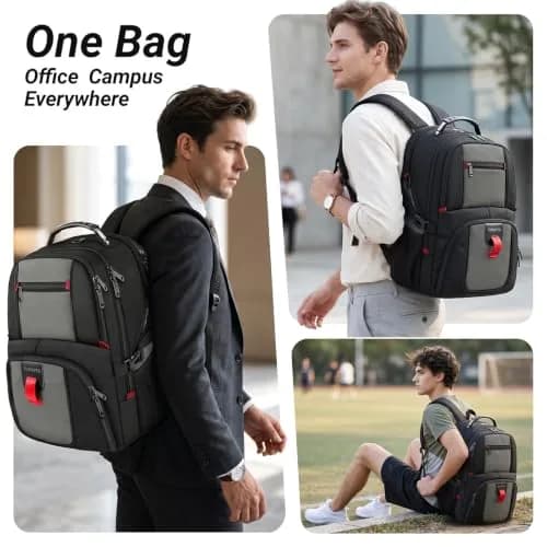 YOREPEK Large Laptop Backpack for Men, Heavy Duty Travel Backpack 43.2 cm (17 Inch) | TSA Approved Carry-On thumbnail 6