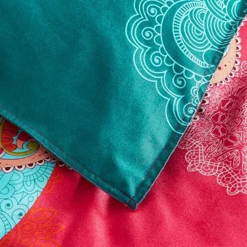 Pangzi Bohemian Duvet Cover Set Lightweight Microfiber Bedding Set (Twin) | Reversible Boho Chic Pattern, 68x85 inches thumbnail 5