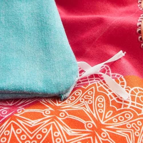Pangzi Bohemian Duvet Cover Set Lightweight Microfiber Bedding Set (Twin) | Reversible Boho Chic Pattern, 68x85 inches thumbnail 7