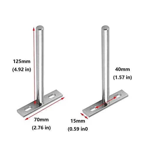 Antrader 5" Floating Shelf Brackets Invisible Shelf Supports, Silver (6 Pack, 12 Expansion Screws) | Load Up to 80 lbs thumbnail 3