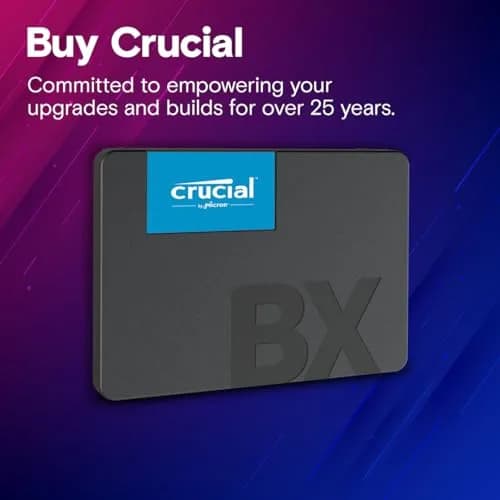 Crucial BX500 240GB SSD | 3D NAND SATA 2.5-Inch | Up to 540MB/s, Energy Efficient thumbnail 6