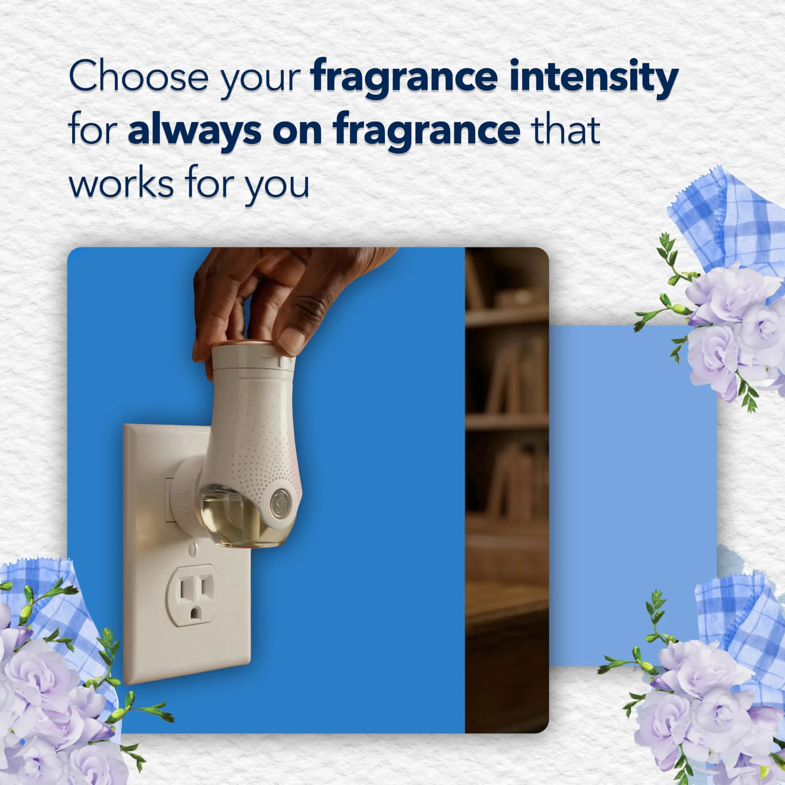 Glade PlugIns Refills Air Freshener Clean Linen Scent 5 x 3.35 Fl Oz (167.5 Fl Oz Total) | Essential Oils for Home & Bathroom - view 7