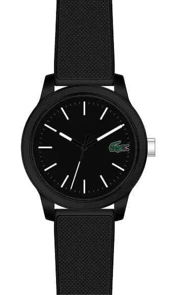 Lacoste 12.12 Men's Quartz Chronograph Watch 42mm (1.65in) | Sporty Fashion Timepiece with Black Silicone Strap - view 2