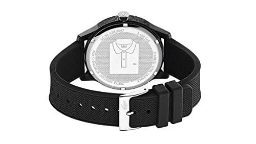Lacoste 12.12 Men's Quartz Chronograph Watch 42mm (1.65in) | Sporty Fashion Timepiece with Black Silicone Strap thumbnail 3