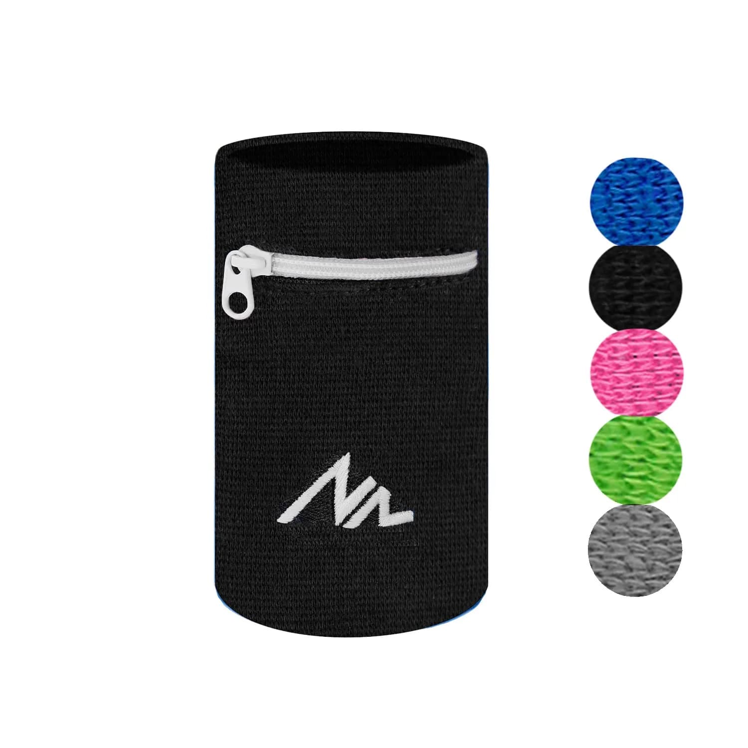 NEWZILL Wrist Wallet Wristband with Zipper for Men & Women, Cotton 1PC | Sweatproof & Safe for Sports & Activities