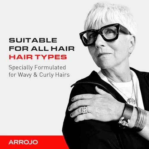 ARROJO Glint Texture & Shine Spray 6.7oz | Frizz Control & Flexible Hold for Curly Hair with Vitamin E & Fruit Extracts thumbnail 5