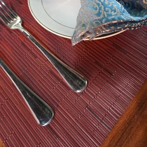 WAZAIGUR Placemats Set of 6 | Heat-Resistant, Easy to Clean, Stylish Vinyl Table Mats for Modern Dining thumbnail 8
