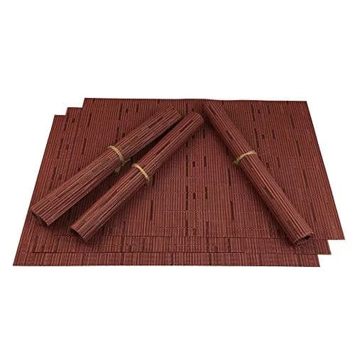 WAZAIGUR Placemats Set of 6 | Heat-Resistant, Easy to Clean, Stylish Vinyl Table Mats for Modern Dining thumbnail 2