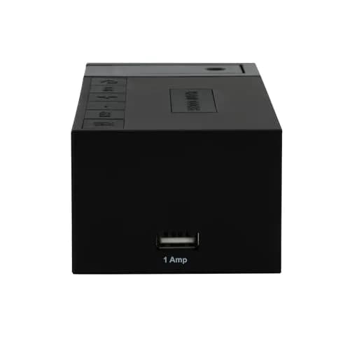 La Crosse Technology Projection Alarm Clock with USB Charging Port 16.5 cm (6.51"L x 2.56"W x 1.81"H) | Projects Time on Wall or Ceiling thumbnail 4