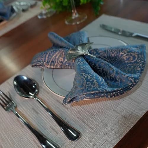WAZAIGUR Placemats Set of 6 for Dining Table | Heat-Resistant, Easy to Clean, Woven Vinyl, Cream thumbnail 7