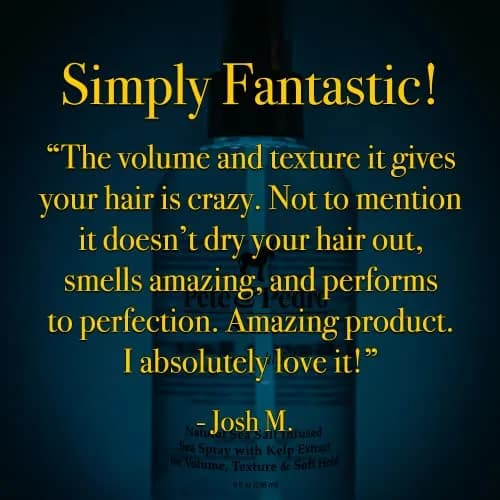 Pete & Pedro Natural Sea Salt Spray 60ml (2 Fl Oz) | Adds Volume & Texture thumbnail 8