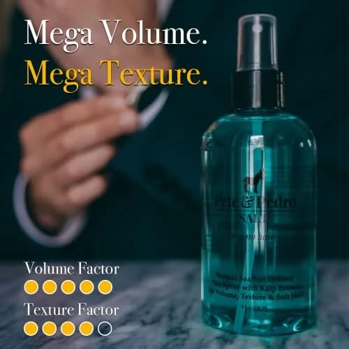 Pete & Pedro Natural Sea Salt Spray 60ml (2 Fl Oz) | Adds Volume & Texture thumbnail 3