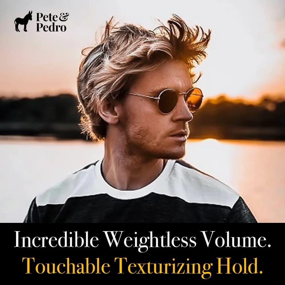 Pete & Pedro Natural Sea Salt Spray 60ml (2 Fl Oz) | Adds Volume & Texture - view 4