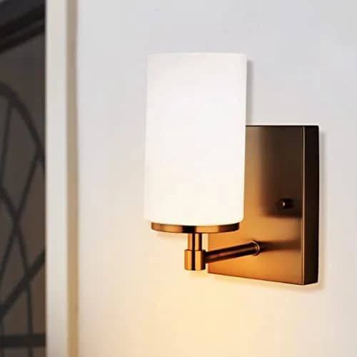 Generation Lighting 1-Light Alturas Bath Fixture Wall Lamp Brushed Oil Rubbed Bronze | Modern Vanity Light for Home Decor thumbnail 2