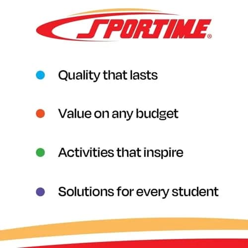Sportime Parachute for 2 Persons | Set of 6 Assorted Colors, 33 x 50 inches nylon parachutes for teamwork & movement thumbnail 3