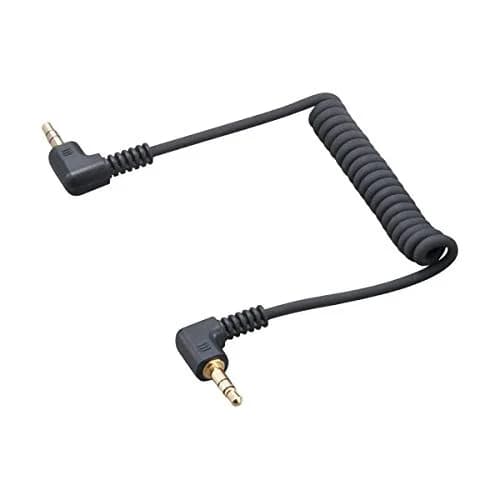 Zoom SMC-1 Stereo Mini Cable for DSLR Camera, 3.5mm TRS to TRS Cable, Connect Zoom Audio Recorder to DLSR Camera (Black, 0.61 m / 2 ft) thumbnail 1