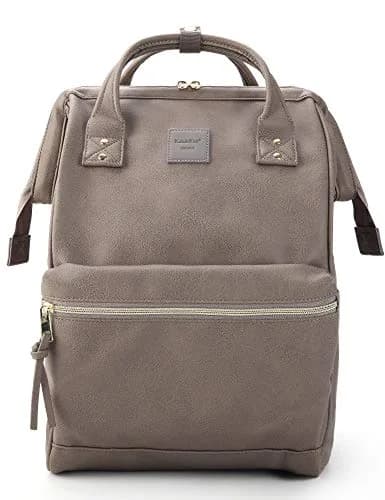 Kah&Kee Leather Backpack for Women and Men 15-inch Laptop Bag | Teacher Professional, Diaper Bag, Travel (Dark Gray, Medium) thumbnail 1