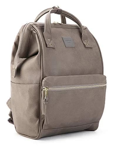Kah&Kee Leather Backpack for Women and Men 15-inch Laptop Bag | Teacher Professional, Diaper Bag, Travel (Dark Gray, Medium) thumbnail 4