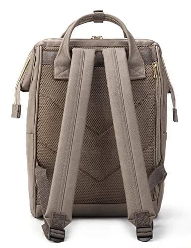 Kah&Kee Leather Backpack for Women and Men 15-inch Laptop Bag | Teacher Professional, Diaper Bag, Travel (Dark Gray, Medium) thumbnail 2