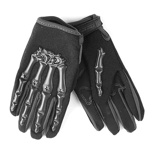 1Storm Youth Motocross Gloves Black M (Palm Width: 2.7 inch) | Skeleton Cycling Kids Gloves thumbnail 3