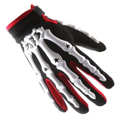 1Storm Youth Motocross Gloves White | Tough Knuckle & Mesh Flexibility (110-120 chars) thumbnail 1