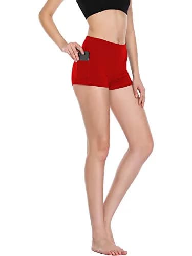 CADMUS Women's High Waist Workout Shorts with Pocket, 3 Pack, XX-Large | Breathable, Moisture-Wicking Active Shorts thumbnail 6