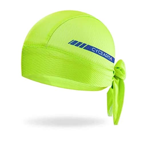 CYCEARTH Green Cycling Headscarf Dew Rag Skull Cap for Men & Women | One Size thumbnail 1