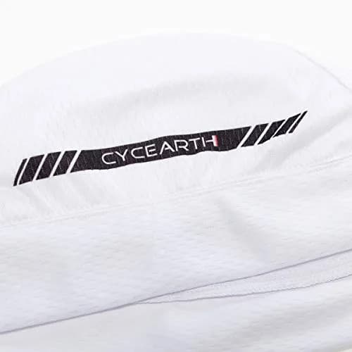 CYCEARTH White Cycling Headscarf Dew Rag for Men | 100% Polyester thumbnail 2