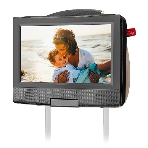 Qenker Portable Video Disc Player Headrest Mount Holder 7-12 inch | Swivel & Flip Car Back Seat thumbnail 1