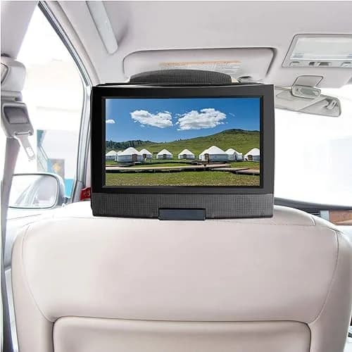 Qenker Portable Video Disc Player Headrest Mount Holder 7-12 inch | Swivel & Flip Car Back Seat thumbnail 8