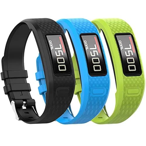 QGHXO Replacement Band for Garmin Vivofit 1/2 Activity Tracker - Black/Navy/Lime (22mm) thumbnail 1