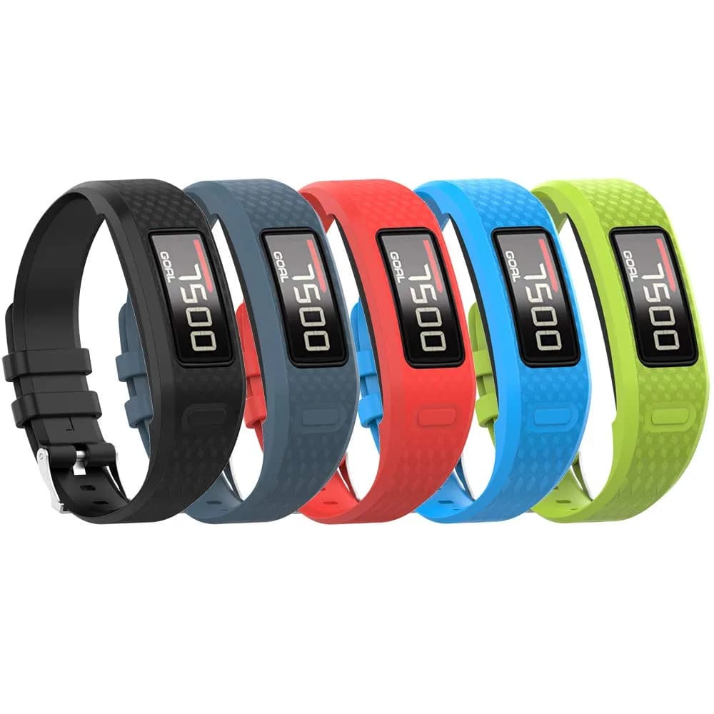 QGHXO 5-Pack Boy-Themed Silicone Bands for Garmin Vivofit 1/2, Large Size, Adjustable - main product image