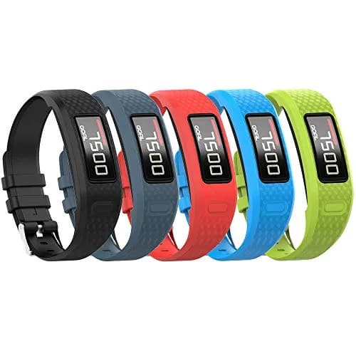 QGHXO 5-Pack Boy Silicone Bands for Garmin Vivofit 1/2 Activity Tracker - Small Size thumbnail 1
