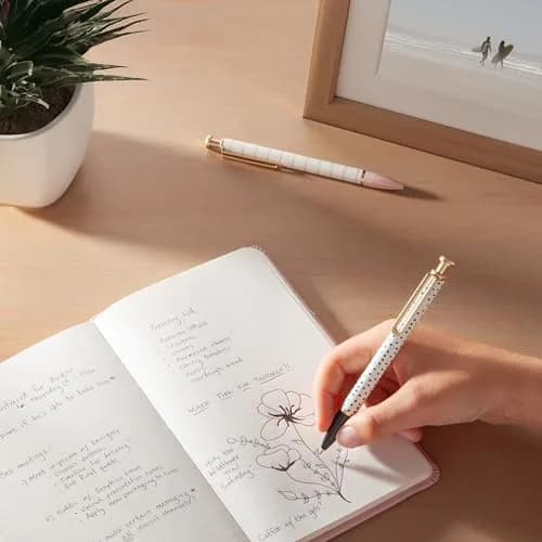U Brands Monterey Ballpoint Pens Set of 2 | Bold 1 mm Point, Black Ink, Gold Accents, Stylish & Durable thumbnail 6